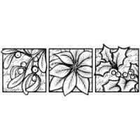 Magenta - Floral Holiday Trio Stamp Set