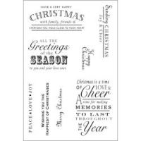 Woodware - Heartfelt Christmas Wish Clear Stamp Set