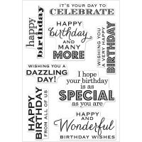 Hero Arts - Many Birthday Messages Clear Stamp Set