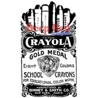 Deep Red - Crayola Crayons Stamp