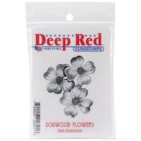 Deep Red - Dogwood Flowers Stamp
