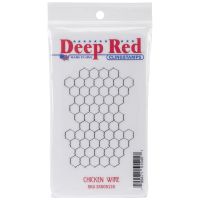 Deep Red - Chicken Wire Stamp