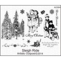 Artistic Outpost - Sleigh Ride Stamp Set  -
