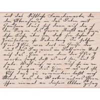 Hero Arts - Old Letter Writing Script Stamp