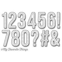 My Favorite Things - Stitched Numbers by Die-Namics