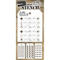 Tim Holtz Stampers Anonymous - Mini Stencil Set #40