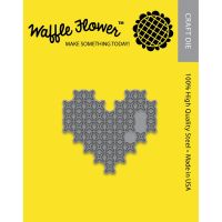 Waffle Flower Craft Die - Cross Stitch Heart  ~