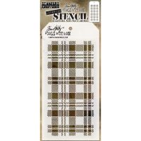 Tim Holtz Stampers Anonymous - Plaid Stencil  -