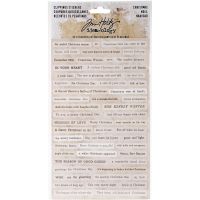 Tim Holtz Idea-ology -  Christmas Clipping Stickers