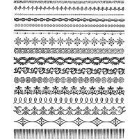 Tim Holtz Stampers Anonymous - Ornate Trims Stamps