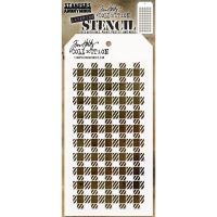 Tim Holtz Stampers Anonymous - Gingham Stencil  *