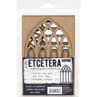 Tim Holtz Stampers Anonymous - Etcetera Cathedral Windows  -