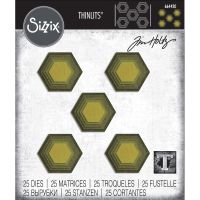 Tim Holtz Sizzix - Stacked Tiles, Hexagons