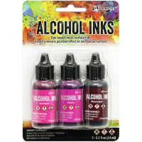 Tim Holtz Ranger -Alcohol Inks - Pink/Red Spectrum  -