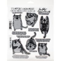Tim Holtz Stampers Anonymous - Snarky Cat  -