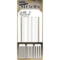 Tim Holtz Stampers Anonymous - Shifter Multi Stripes 3/pk Stencils