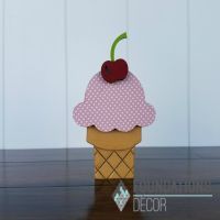 Foundations Decor - "HOME" June Ice Cream Cone