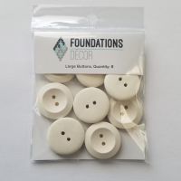 Foundations Decor - White Buttons  -