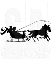 Tim Holtz Stampers Anonymous - Deco Sleigh Ride Stamp