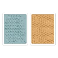 Tim Holtz Atlerations - Checkerboard & Cracked Embossing Folder  -