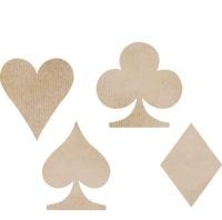 KaiserCraft Wooden Flourishes - Playing Card Suits