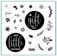 Gina K Designs - Mini Wreath Builder Stamp Set  -