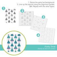 Taylored Expressions - Party Time Stamp & Stencil Combo