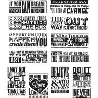 Tim Holtz Stampers Anonymous - Mini Motivation Stamp Set