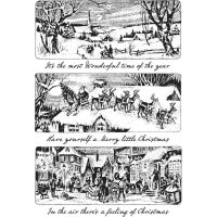 Tim Holtz Stampers Anonymous - Holiday Scenes Stamp Set