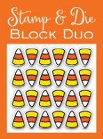 Impression Obsession - Stamp & Block Duo Candy Corn  -
