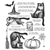 Tim Holtz Stampers Anonymous - Snarky Cat Halloween  -