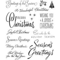 Tim Holtz Stampers Anonymous - Christmastime 3 Stamp Set  -