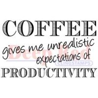 Deep Red - Coffee Productivity Stamp