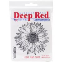 Deep Red - Large Sunflower Stamp