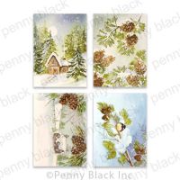 Penny Black - Pinecones & Peace Printed Cards