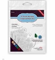 Scrapbook Adhesives - 3D Holiday Embellishment Kit with Foil  -