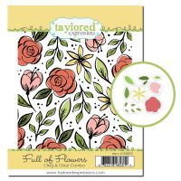 Taylored Expressions - Full of Flowers Cling & Clear Combo Stamp Set   -
