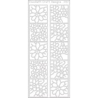 Elizabeth Craft Designs - Peel-Off Stickers ^ (Peel-Offs: Daisies In Frame - Silver)