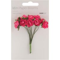 Kaisercraft - Mini Paper Flower Blooms (Colors: Hot Pink)