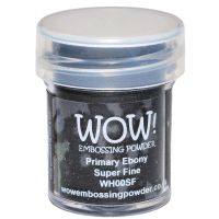 WOW! - Embossing Powders (WOW: Primary Ebony - Super Fine)