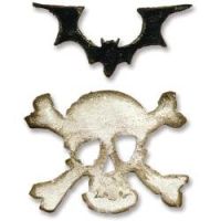 Tim Holtz Alterations Movers & Shapers - Mini Bat & Skull Set