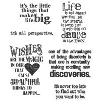 Tim Holtz Stampers Anonymous - Good Thoughts Stamp Set