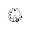 Tim Holtz Stampers Anonymous - Wooden Clock Stamp  -