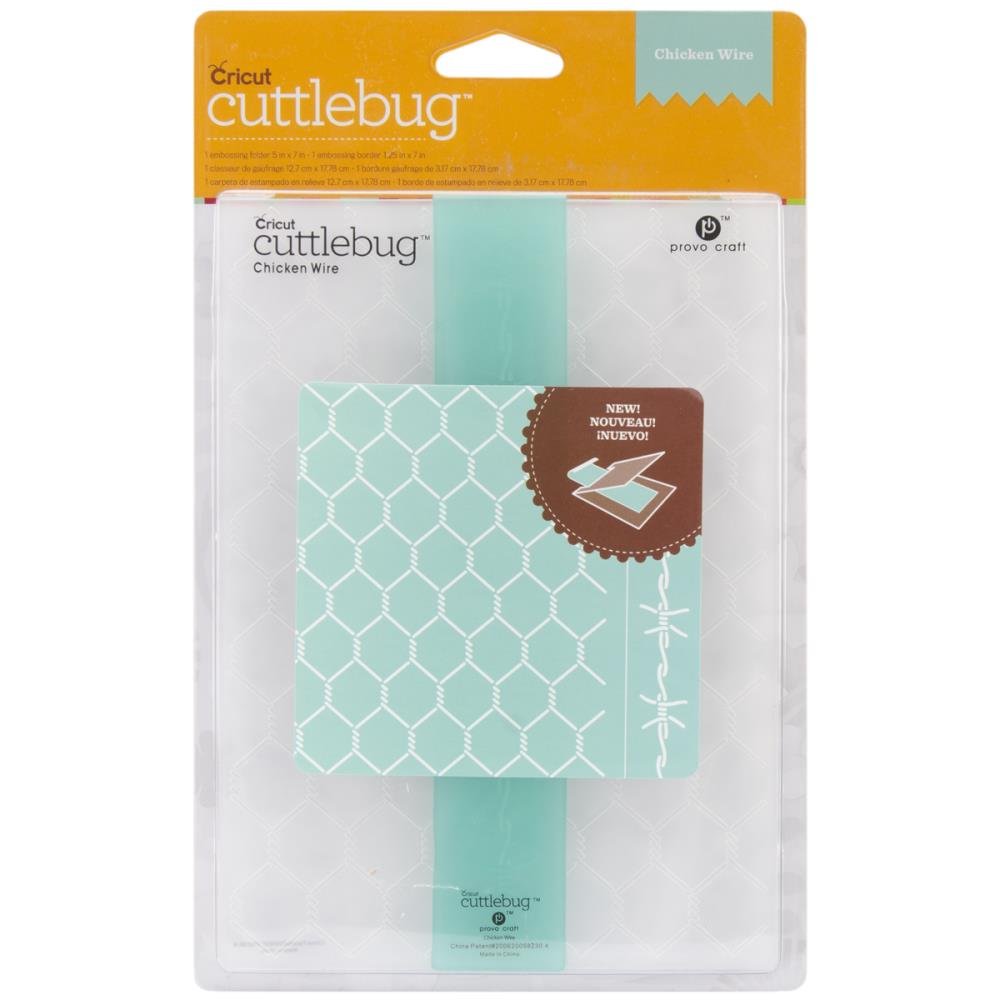 Cuttlebug Chicken Wire Embossing Folder Set