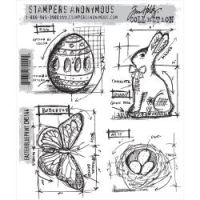 Tim Holtz Stampers Anonymous - Easter Blueprint Stamp Set