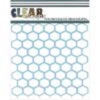 Clear Scraps - Chicken Wire  Stencil  -