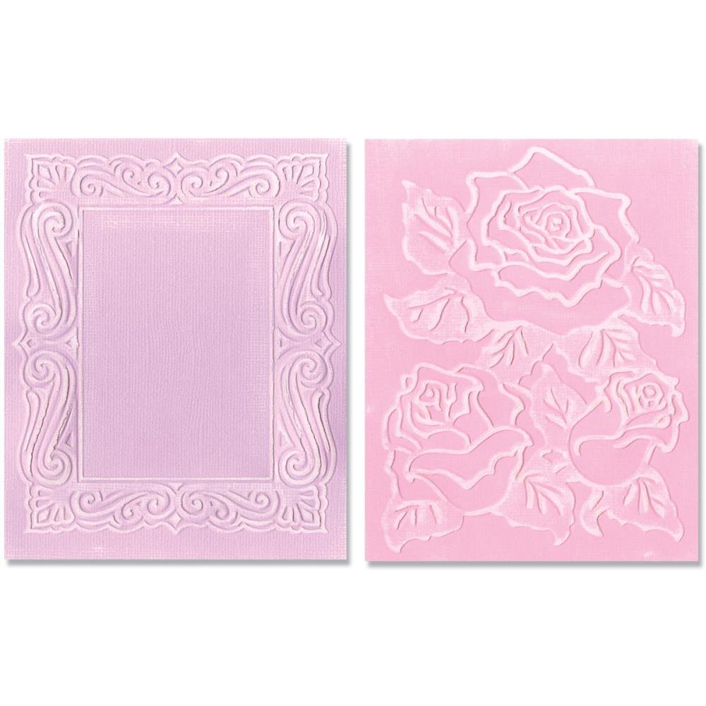 Sizzix Roses and Frame A2 Embossing Folders