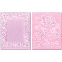 Sizzix - Roses and Frame A2 Embossing Folders