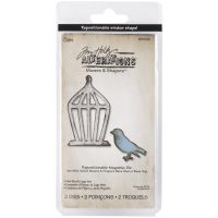 Tim Holtz Alterations - Mini Bird & Cage Set