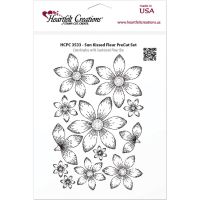 Heartfelt Creations - Sun Kissed Fleur Precut Stamp Set  ^